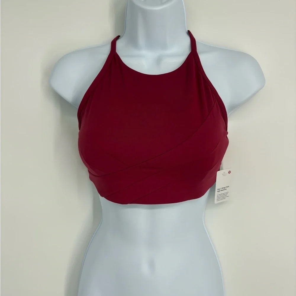 Lululemon Flow Y Wrap-Front High-Neck Bra